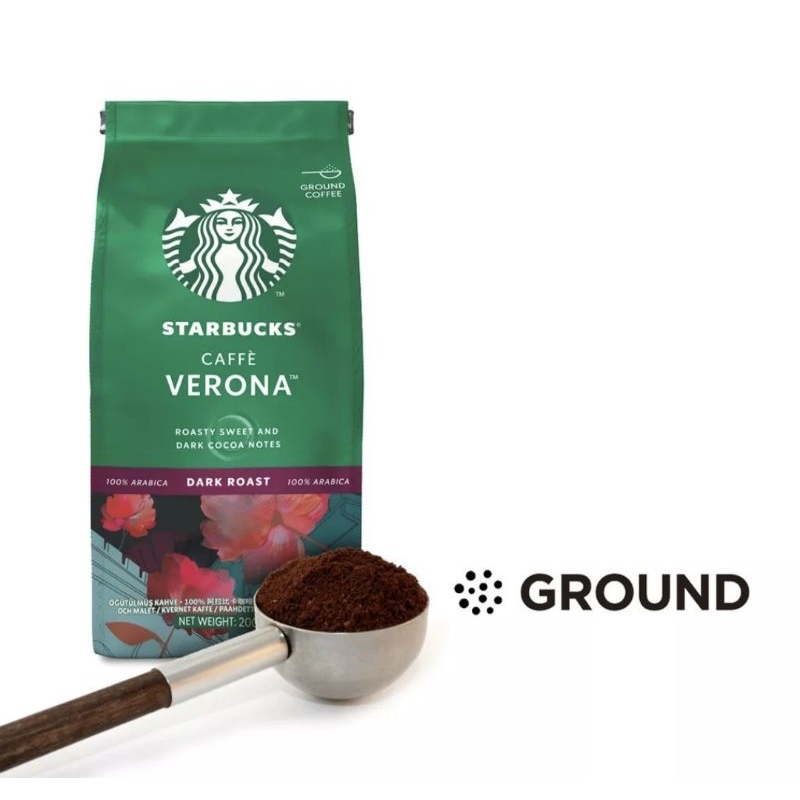 Starbucks cafe verona cafe veranda house blend grounded coffee beans barista coffee cafe home brewed coffee powder