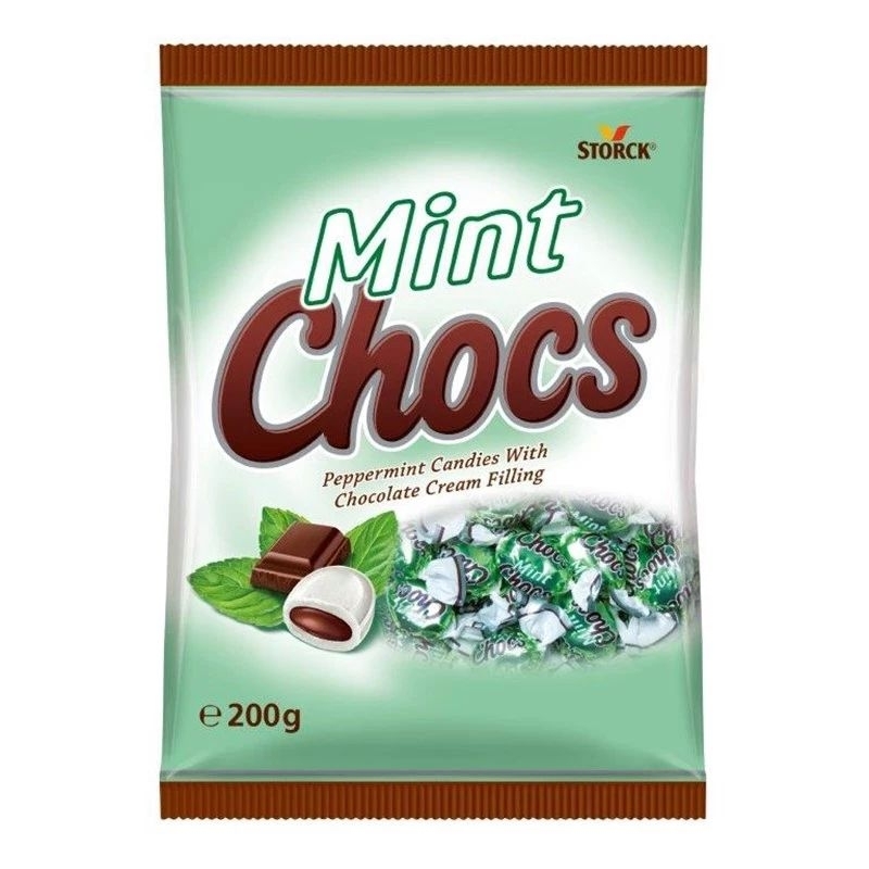 Storck mint chocolate candy hard Chocolate candy mint bites with chocolate fillings pinata treat Halloween candy bars