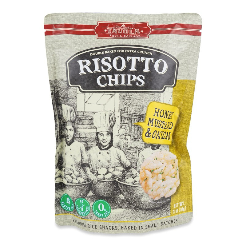 Tavola Risotto Chips - Parmesan Cheese Tomato Basil Honey Mustard 84g