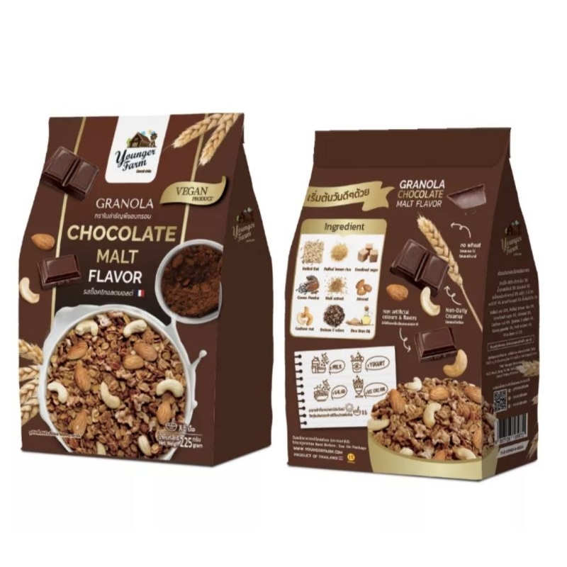 Thai Younger Farm granola oat bowl cereal granola rolled oats breakfast cereal assorted yogurt cereal healthy oat