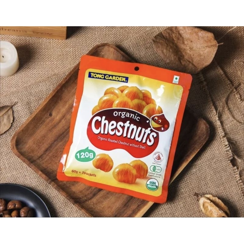 Tong Garden Chestnut snack ready to eat chestnut dumpling chestnut precooked ready to eat nuts organic chestnut 120g