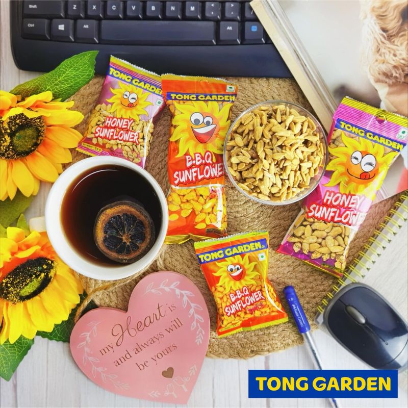 Tong garden sunflower seeds assorted flavour BBQ roasted sunflower seeds healthy snacks seeds and grains overnight oats