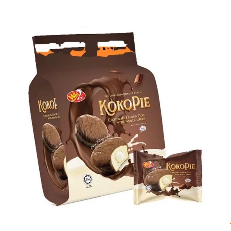 WIN2 Baked Story Kokopie Chocolate Coated Cake With Vanilla Cream chocolate cream cake cupcake packaged dessert treats